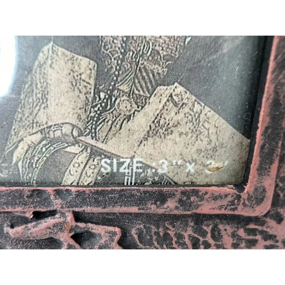 Vintage Wall Decorative Chinese Wooden Round Photo Frame - Size‎ 3